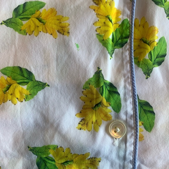 J. Crew Yellow and Green Floral Pajamas - Picture 13 of 16